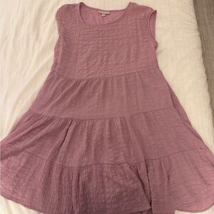 Knox Rose Mauve Tiered Kids Dress